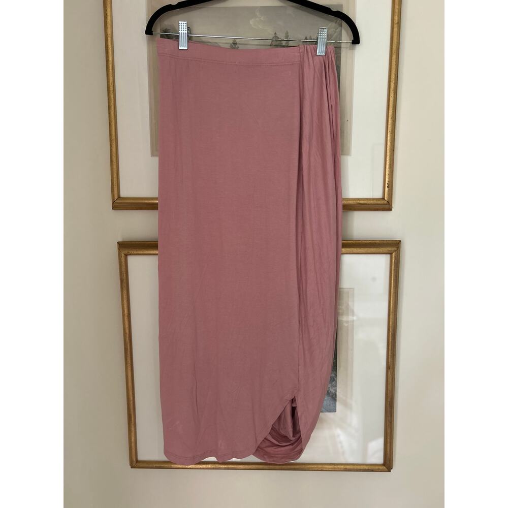 Free People Beach Women's Size Small Pink Pleated Midi Skirt - Picture 7 of 8